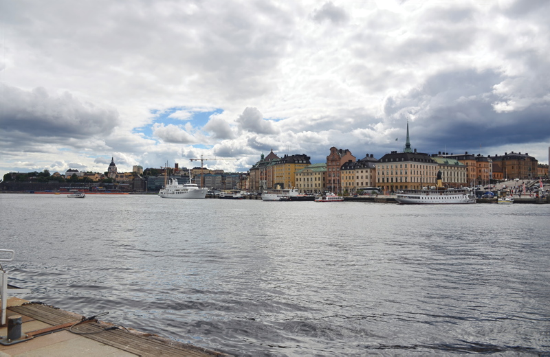 28 - The historic Gamla Stan island in Stockholm, Sweden, overlooking the water